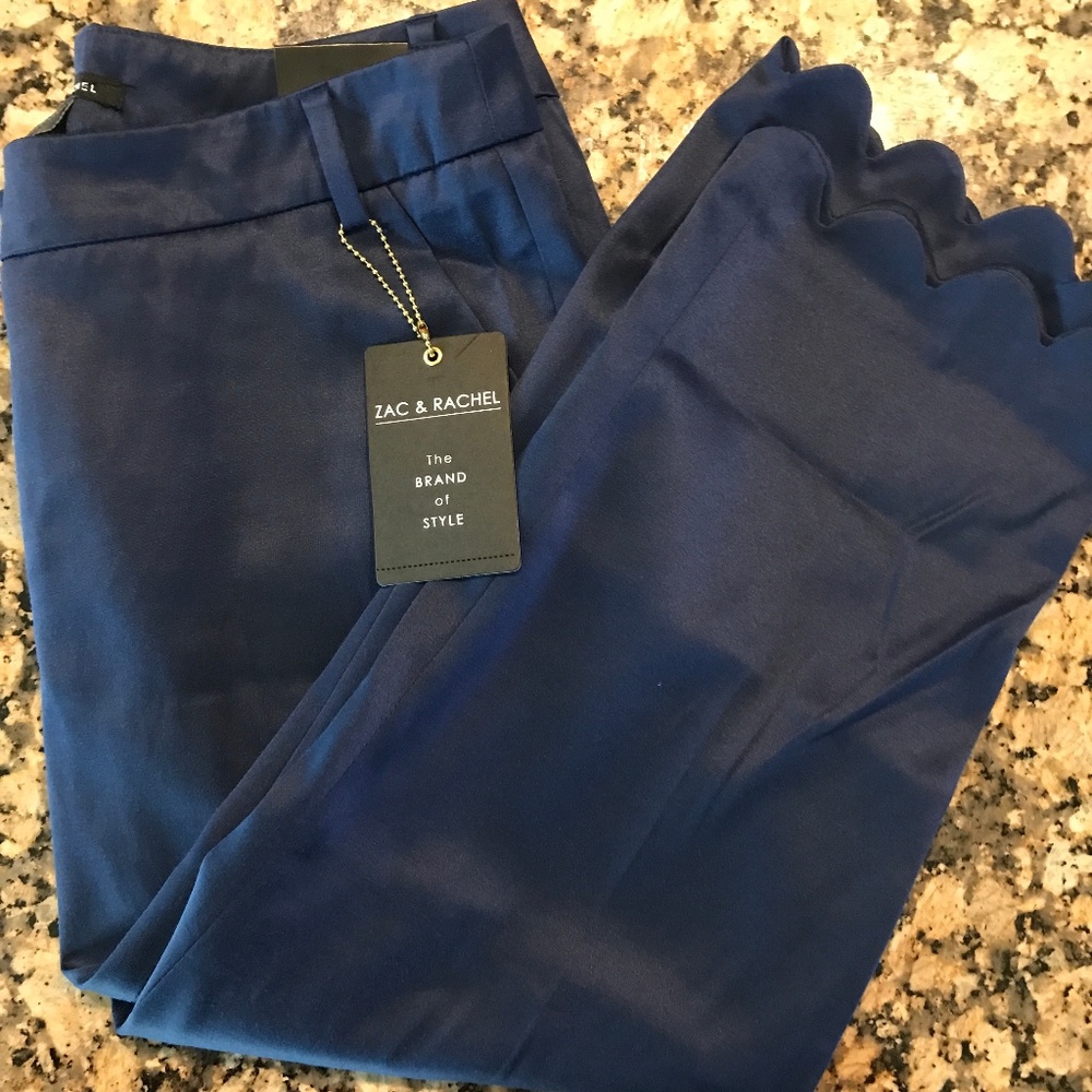 Zac & Rachel Scalloped Capris Sz 6